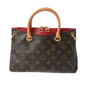 Louis Vuitton Monogram Pallas Cerise Red Canvas Handbag